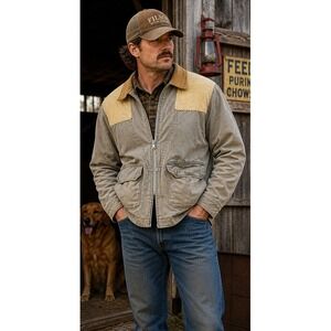 Vintage Hunting Jacket Mens 50 Workwear Chore‎ Barn Coat Field Canvas Distressed